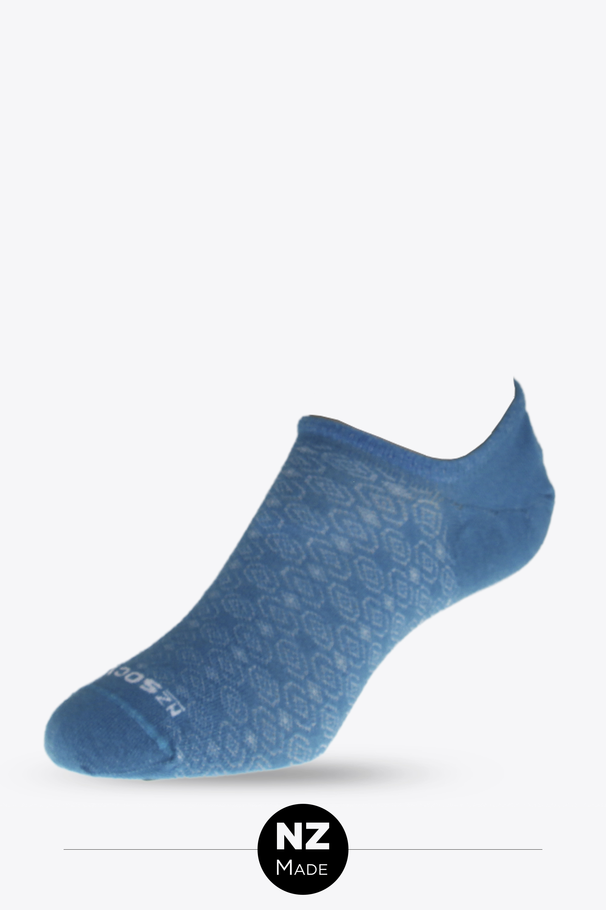 Pattern Sneaker Sock 3Pk - fjord blue